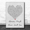 The Elgins Heaven Must Have Sent You Grey Heart Song Lyric Music Wall Art Print