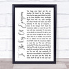 The Devil Wears Prada To The Key Of Evergreen White Script Song Lyric Wall Art Print