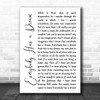 Billy Joel Everybody Has a Dream White Script Song Lyric Wall Art Print