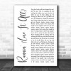 Naughty Boy Runnin' (Lose It All) White Script Song Lyric Wall Art Print