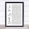 The Seahorses Blinded By The Sun White Script Song Lyric Wall Art Print