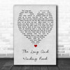 The Long And Winding Road The Beatles Grey Heart Song Lyric Music Wall Art Print