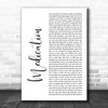 YUNGBLUD Medication White Script Song Lyric Wall Art Print