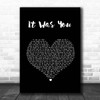 12 Stones It Was You Black Heart Song Lyric Print