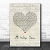 12 Stones It Was You Script Heart Song Lyric Print