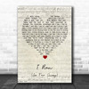 A Flock Of Seagulls I Ran (So Far Away) Script Heart Song Lyric Print