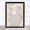 ABBA Slipping Through My Fingers Father & Child Song Lyric Print