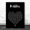 Adamski & Seal Killer Black Heart Song Lyric Print