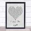 Todd Rundgren I Saw The Light Grey Heart Song Lyric Music Wall Art Print