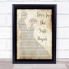 Alabama Love In The First Degree Man Lady Dancing Song Lyric Print