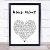 Alannah Myles Black Velvet White Heart Song Lyric Print