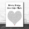 Alexander ONeal Never Knew Love Like This White Heart Song Lyric Print