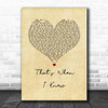 Alicia Keys That's When I Knew Vintage Heart Song Lyric Print