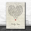 Alistair griffin Only You Script Heart Song Lyric Print