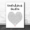 All Time Low Cinderblock Garden White Heart Song Lyric Print