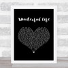 Alter Bridge Wonderful Life Black Heart Song Lyric Print