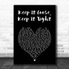 Amos Lee Keep It Loose, Keep It Tight Black Heart Song Lyric Print