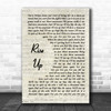 Andra Day Rise Up Vintage Script Song Lyric Print