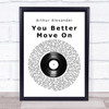 Arthur Alexander You Better Move On Vinyl Record Song Lyric Print