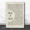 Athlete Vehicles & Animals Vintage Script Song Lyric Print