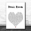 Au Ra Panic Room White Heart Song Lyric Print