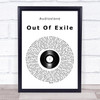 Audioslave Out Of Exile Vinyl Record Song Lyric Print