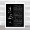 Aztec Camera The Boy Wonders Black Script Song Lyric Print