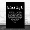 Badly Drawn Boy Silent Sigh Black Heart Song Lyric Print