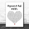 Phil Collins Against All Odds Heart Song Lyric Music Wall Art Print