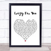 Madonna Crazy For You Heart Song Lyric Music Wall Art Print