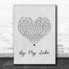 Ben Harper By My Side Grey Heart Song Lyric Print