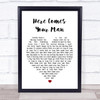 Pixies Here Comes Your Man Heart Song Lyric Music Wall Art Print