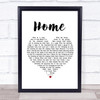 Depeche Mode Home Heart Song Lyric Music Wall Art Print