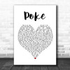 Frightened Rabbit Poke Heart Song Lyric Music Wall Art Print