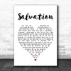 Gabrielle Aplin Salvation Heart Song Lyric Music Wall Art Print