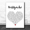 Billie Eilish Bellyache White Heart Song Lyric Print