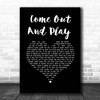 Billie Eilish Come Out And Play Black Heart Song Lyric Print