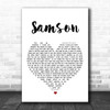 Regina Spektor Samson Heart Song Lyric Music Wall Art Print