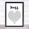 Slipknot Snuff Heart Song Lyric Music Wall Art Print