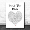Billie Myers Kiss The Rain White Heart Song Lyric Print