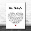 Jack Savoretti I'm Yours Heart Song Lyric Music Wall Art Print Jack Savoretti I'm Yours Heart Song Lyric Music Wall Art Print