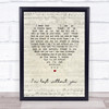 blink 182 I'm lost without you Script Heart Song Lyric Print