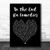 Blur To the End (La Comedie) Black Heart Song Lyric Print