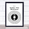 Blur Under The Westway Vinyl Record Song Lyric Print