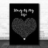 Bon Jovi Story Of My Life Black Heart Song Lyric Print