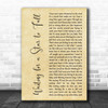 Boy Meets Girl Waiting for a Star to Fall Rustic Script Song Lyric Print