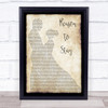 Brett Young Reason To Stay Man Lady Dancing Song Lyric Print