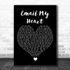 Britney Spears Email My Heart Black Heart Song Lyric Print