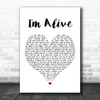 Kasey Chambers I'm Alive Heart Song Lyric Music Wall Art Print