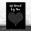 Bruce Springsteen Ill Stand by You Black Heart Song Lyric Print